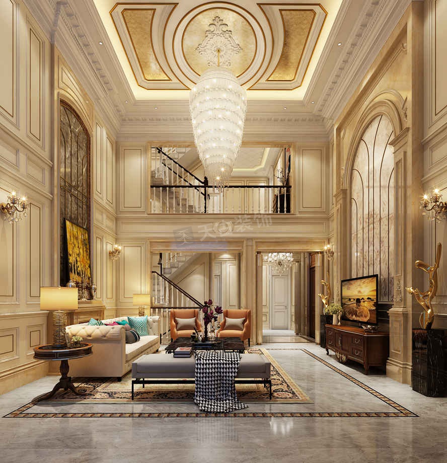 欧式风格联排别墅装修设计效果图 欧式风格联排别墅装修设计效果图