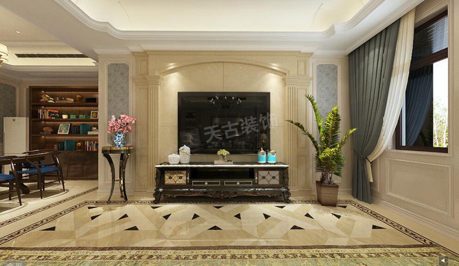 联排别墅欧式设计装修风格效果图